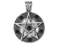 Jewelry, pendant. Magic pentagram. Stainless steel.