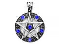 Jewelry, pendant. Magic pentagram. Stainless steel.