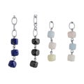 Jewelry pendants with monochrome and multi-colored precious and semi-precious stones and minerals