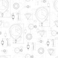 Jewelry Production Sketch Seamless Pattern.