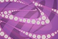 Jewellery fashion style diamonds pattern background. 3D rendering