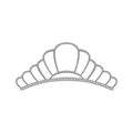 jewelry tiara crown cartoon vector illustration Royalty Free Stock Photo