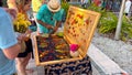 Jewelry vendors in the streets of Key West - KEY WEST, UNITED STATES - FEBRUARY 20, 2022 Royalty Free Stock Photo