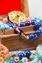 Jewelry in Wooden Box Royalty Free Stock Photo