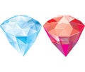 Jewels. sapphire. ruby