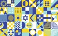 Jewish American Heritage Month Vector Illustration. May Awareness and Celebration. Neo Geometric pattern abstract graphic design.