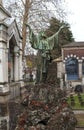 Art piece at the Monumental cemetery