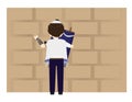 Jewish Boy Holding Torah Near the Holy Western Wall