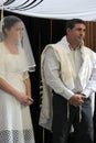 Jewish bride and a bridegroom wedding Ceremony Royalty Free Stock Photo