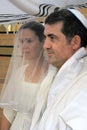 Jewish bride and a bridegroom wedding Ceremony Royalty Free Stock Photo