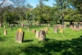 The Jewish Cemetery in Worms or Heiliger Sand, in Worms, Germany is called the oldest surviving Jewish cemetery in Europe. The Royalty Free Stock Photo