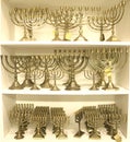 Jewish chandelier menorah Royalty Free Stock Photo