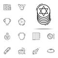 Jewish coins icon. Judaism icons universal set for web and mobile