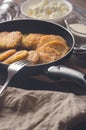 Jewish cuisine: potato pancakes for Chanukah.