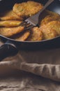 Jewish cuisine: potato pancakes for Chanukah.