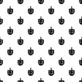 Jewish dreidel pattern seamless vector