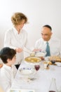 Jewish family celebrating passover Royalty Free Stock Photo