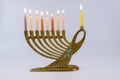 Jewish Festival of Lights Holiday Hanukkah menorah Hanukkah Royalty Free Stock Photo