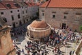 Jewish fountain in Dubrovnik city on Adriatic sea, Croatia