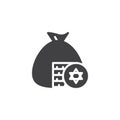 Jewish Gelt vector icon