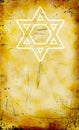 Jewish grunge background with David star