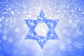 Jewish Hanukkah, Israel Independence Day, Bar Mitzvah blue background