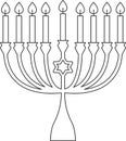 Jewish Hanukkah Menorah