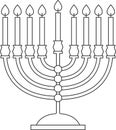 Jewish Hanukkah Menorah