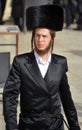 Jewish hasidic pray a the Western Wall Royalty Free Stock Photo