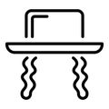 Jewish hat icon, outline style Royalty Free Stock Photo