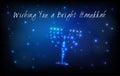 Jewish holiday Hanukkah Greeting Card