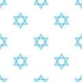 Jewish holiday Hanukkah seamless pattern. Royalty Free Stock Photo