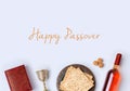 Jewish holiday Passover frame composition