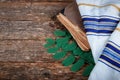 Jewish holiday prayer book High Holy Days on a table