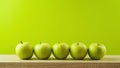 Jewish holiday Rosh Hashanah background with green apples Royalty Free Stock Photo