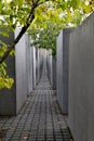 Jewish holocaust memorial berlin Royalty Free Stock Photo