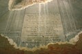 Jewish holy writings on stone surface
