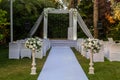 Jewish Hupa , wedding putdoor .