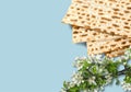 Matzahs. Jewish passover matzah isolated on