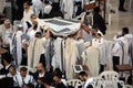 : Jewish man celebrate Simchat Torah