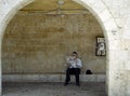 Jewish Man Reading Newspaper