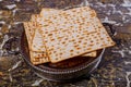 Jewish matza Passover unleavened bread Jewish holiday
