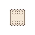 Jewish Matzah filled outline icon