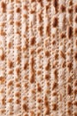 Jewish matzah kosher macro vertical background Royalty Free Stock Photo