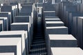 The jewish memorial in central berlin