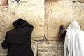 Jewish Men Pray Wailing Wall