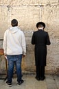 Jewish men praying Royalty Free Stock Photo