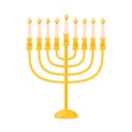 jewish menorah candles