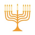 jewish menorah candles