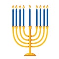 jewish menorah illustration